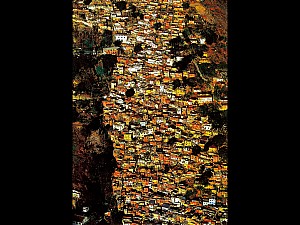Vue du ciel - Brazil - Slums In Rio de Janeiro